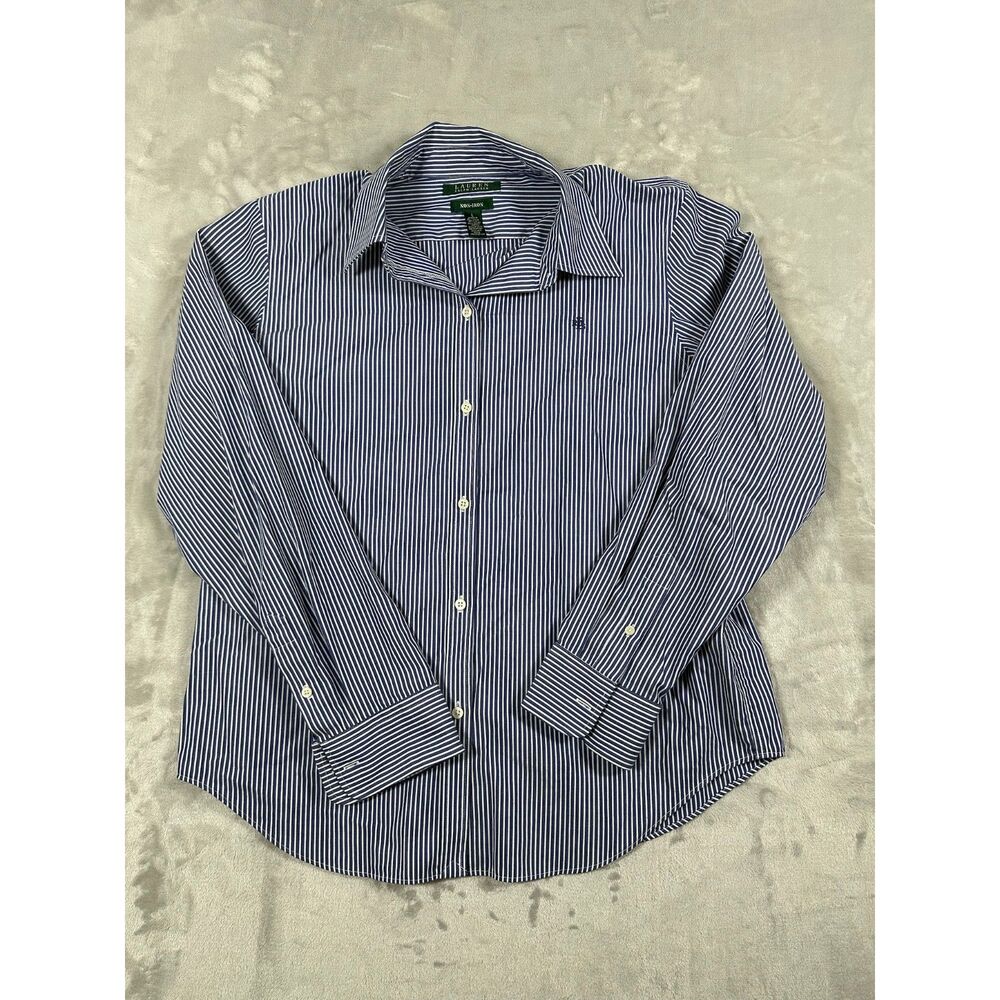 Ralph Lauren Striped Cotton Non-Iron Dress Shirt‎ (L)
